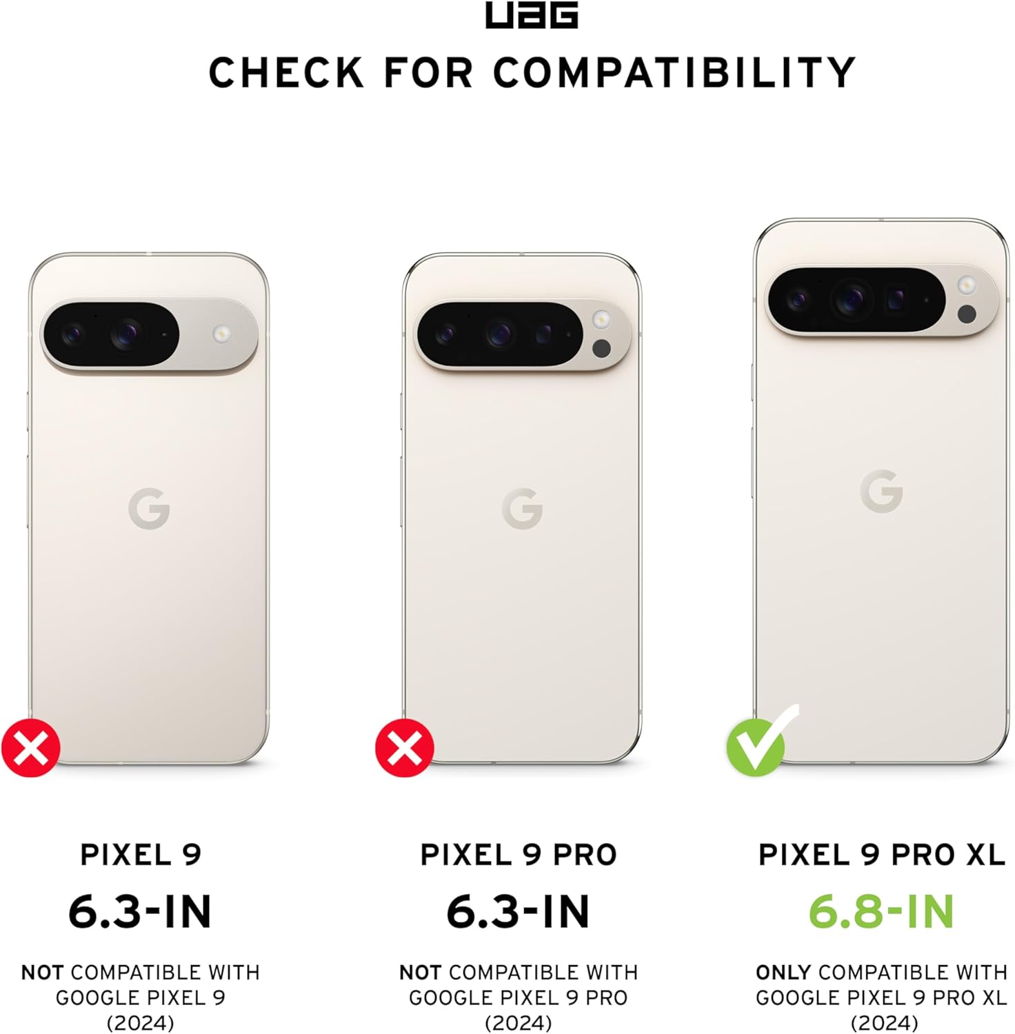 URBAN ARMOR GEAR UAG Made for Google Pixel 9 Pro XL Case Scout Black, Bundle with UAG Paracord Wrist Lanyard Black