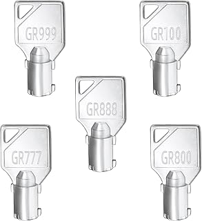 GR777 & GR800 & GR888 & GR100 & GR999 Washer Dryer Machine Key for Greenwald Speed Queen Commercial, Coin Laundry Machine Keys Set of 5