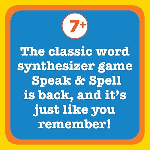 Miniatura 3 de Speak & Spell - Juego electrónico de aprendizaje educativo, juegos de ortografía, arcade de mano retro de los años 80, juguetes para autismo,