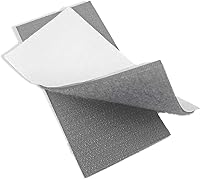 Vista 43 de Cinta de gancho y bucle de 1 pulgada de ancho, color gris oscuro, no adhesiva, 1 yarda de longitud, cinta de nailon gris, juego de sujetadores