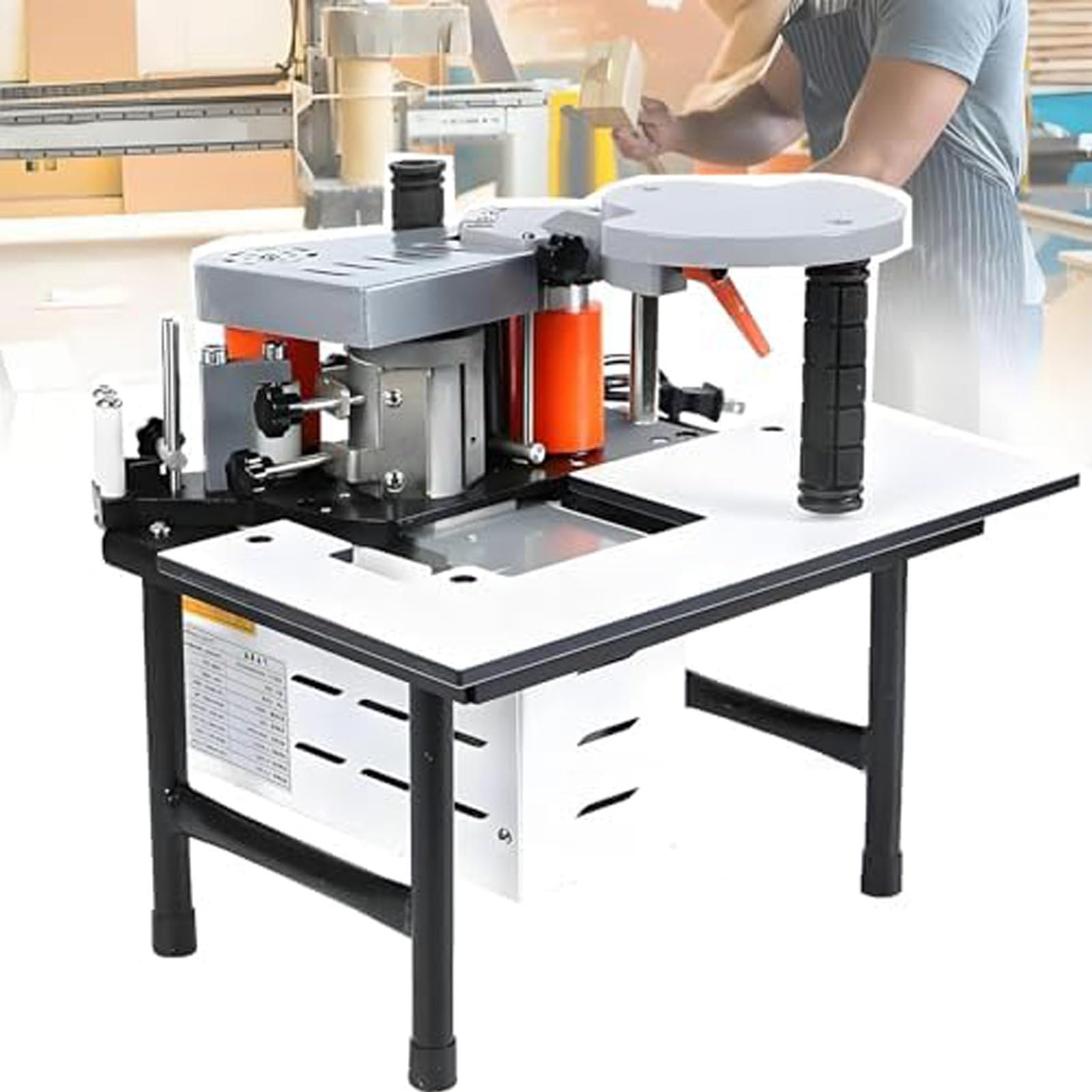 Canteadora portátil eléctrica de pegamento caliente para melamina taller