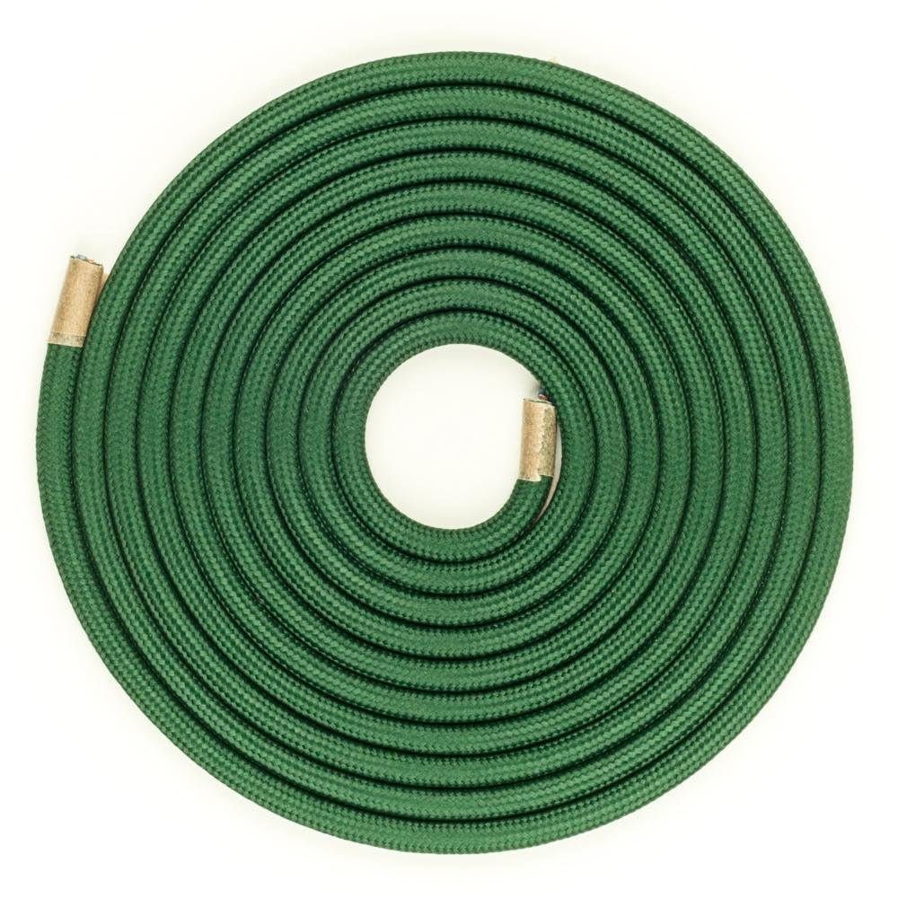 5 Meter 3-adriges Rundes Kabel, Geflochten, Dunkelbraun, 0,75 Mm² – Vintage-Look Für Lampen & Mehr