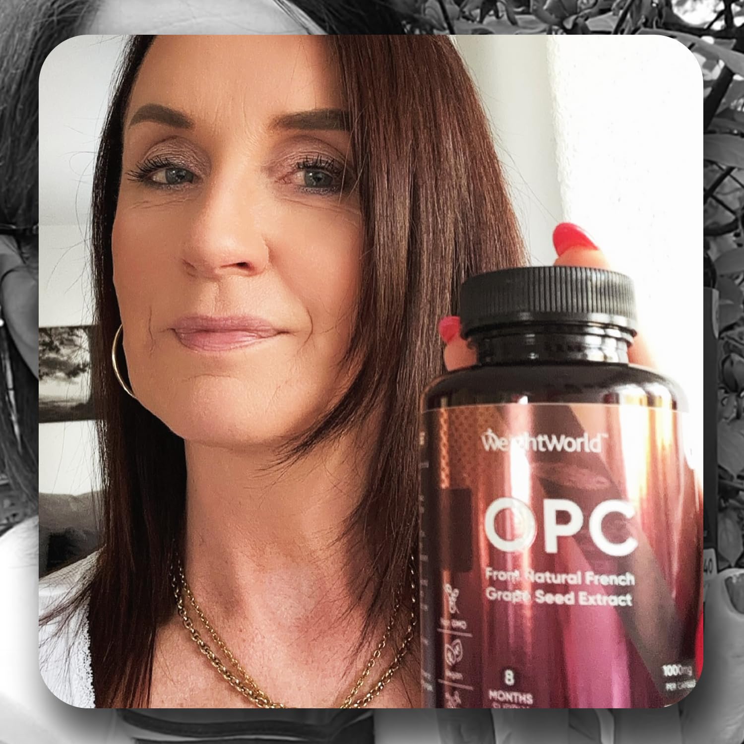 OPC Extrait de Pépins de Raisin Français (French Grapeseed Extract) - 240 Gélules Vegan pour 8 Mois d'Apport - 95% de Proanthocyanidines Oligomériques - Vitis Vinifera L. avec Polyphénols, sans OGM