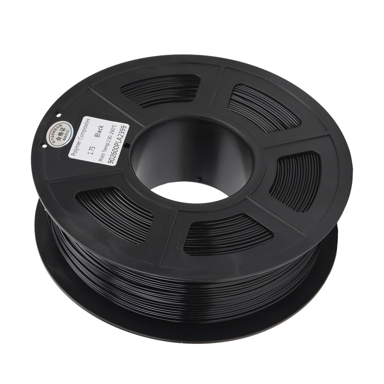 Leapiture 3D Printing Filament 1.75mm Filament Spool Black Filament Bundle Industrial 3D Printing Material for Quality Printing