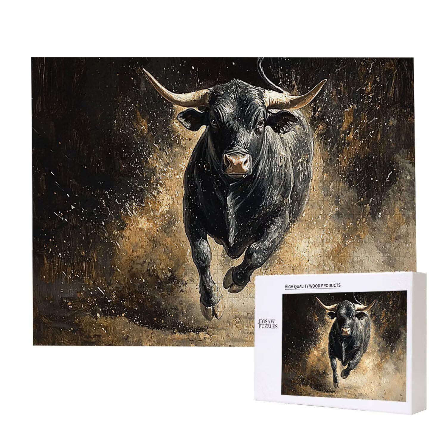 Puzzle 4000 elementów dla dorosłych puzzle dla dorosłych 4000 elementów puzzle wymagające i drażniące mózgi edukacja gra dla całości, prezenty dla mężczyzn, motyw puzzli: (byk) h-251