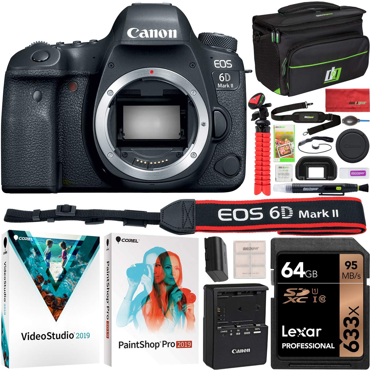 Amazon.com : Canon EOS 6D Mark II DSLR Digital SLR Camera Body