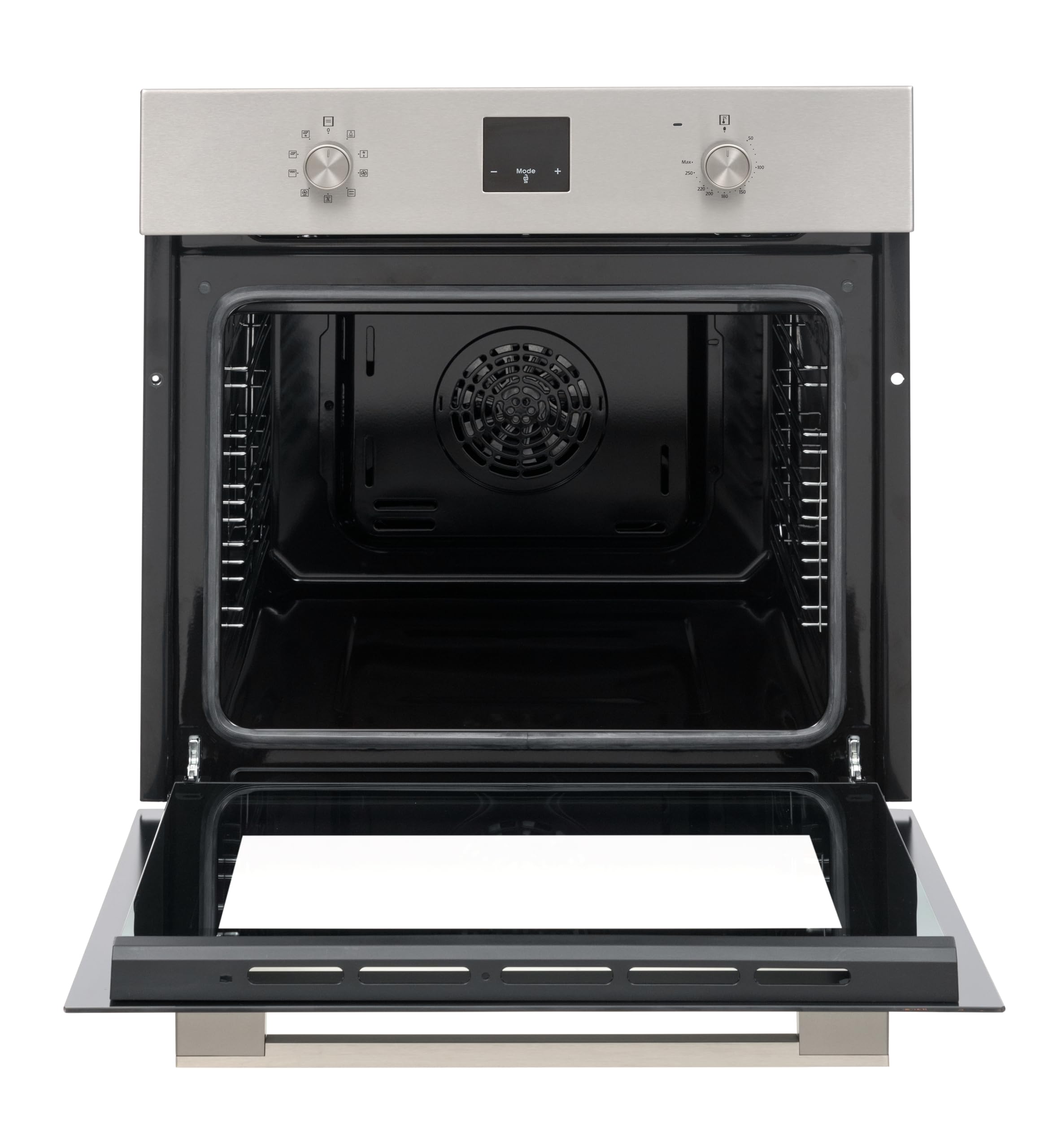 Vestel VEB9 - Einbaubackofen - mit Timer - autark - 9 Funktionen - 69 Liter - 2-fach Türverglasung - Edelstahlblende