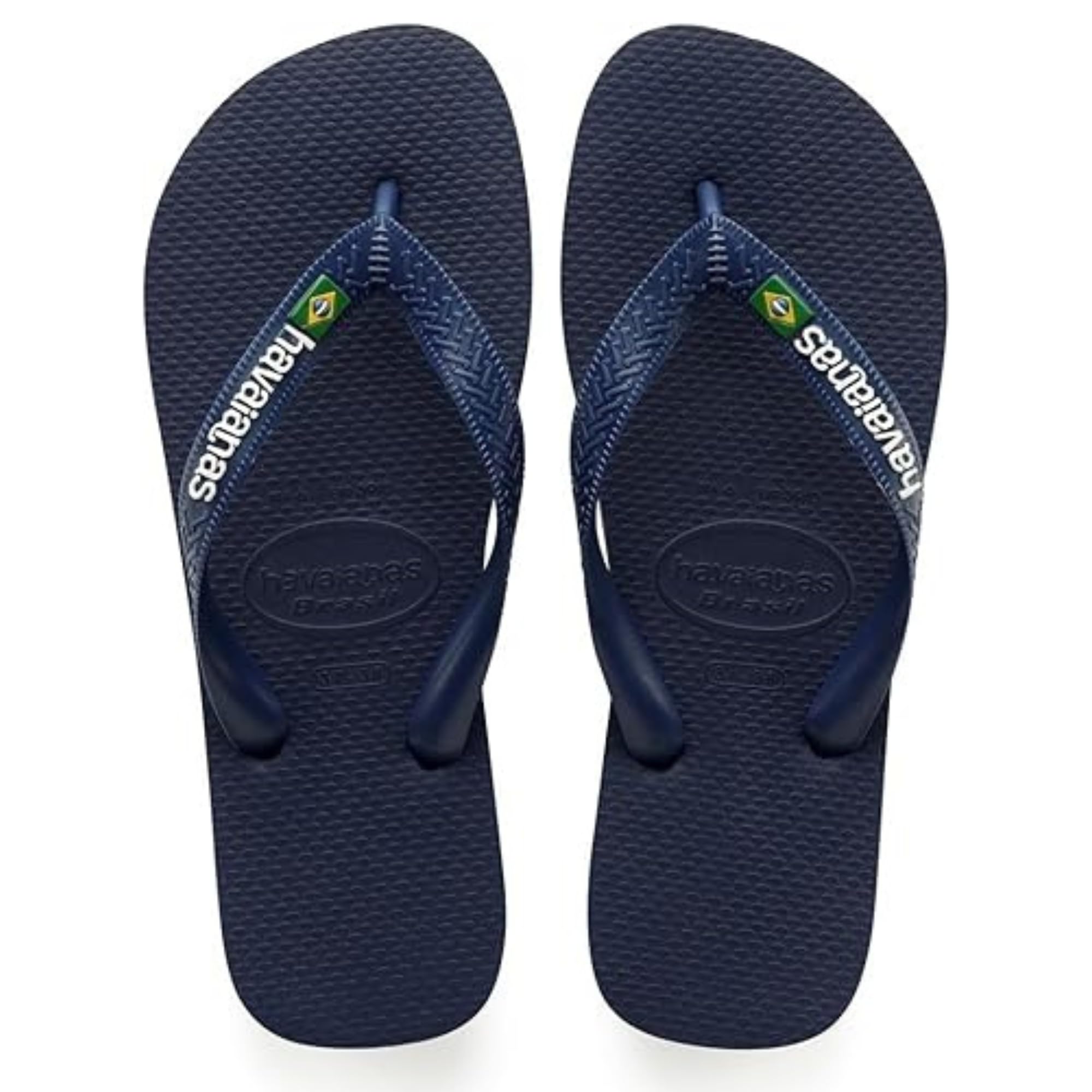Havaianas - Brasil Logo, Chanclas Icónicas, Cómodas y Duraderas, Tiras con Bandera de Brasil y Suela Antideslizante con Franjas de Colores, Adultos Unisex