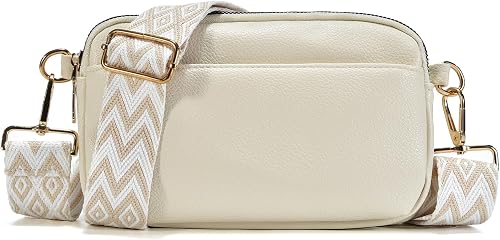 Small Crossbody Bags for Women Vegan Leather Adjustable Strap Shoulder Handbag, Multi-Pocket Purse