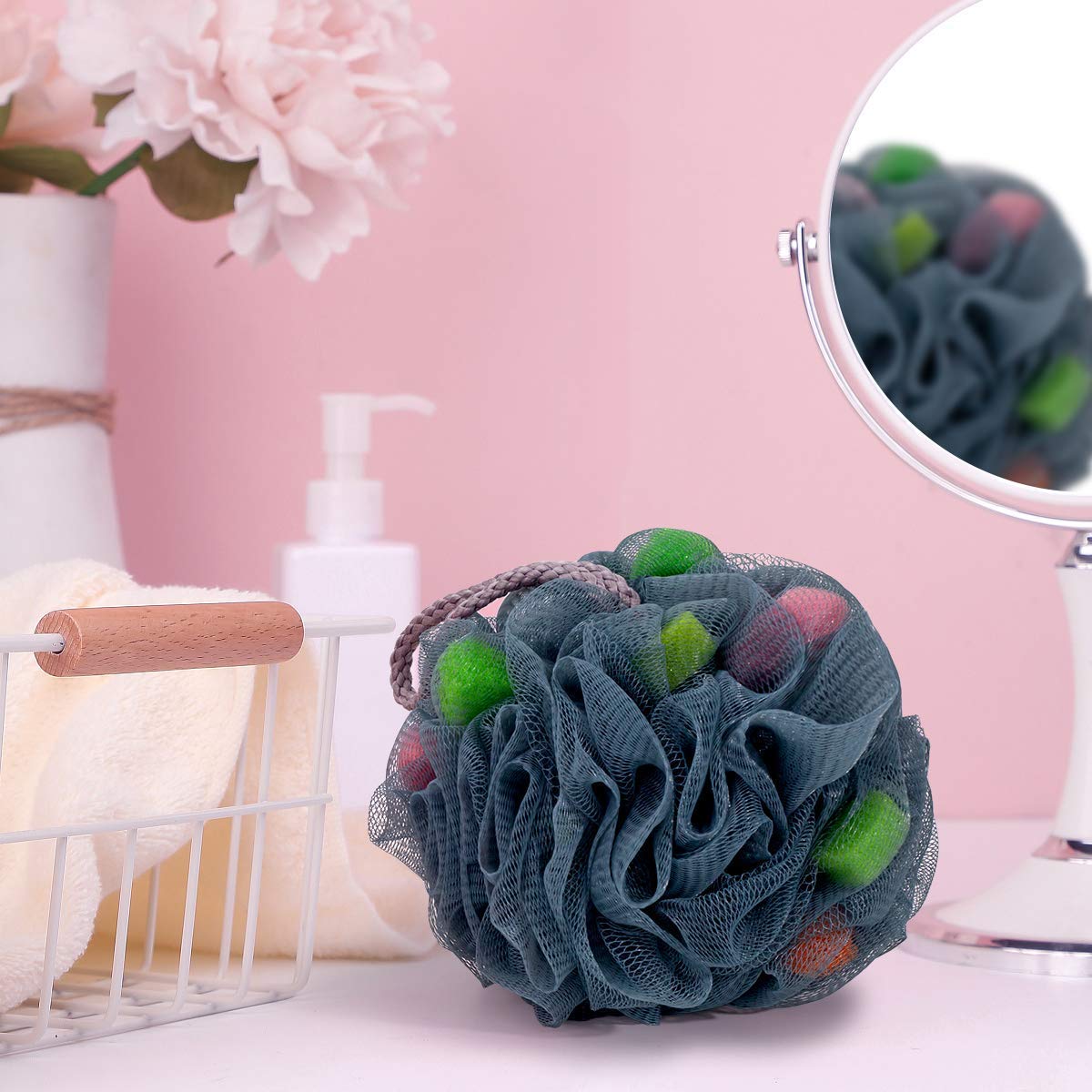 Buy Satrek Bath Loofahs Shower Sponge Balls with Easy Foaming Sponge