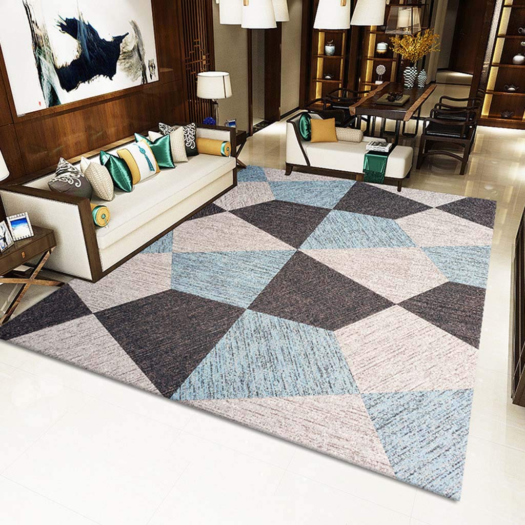 Moquette géométrique décorative simple pour chambre de villa