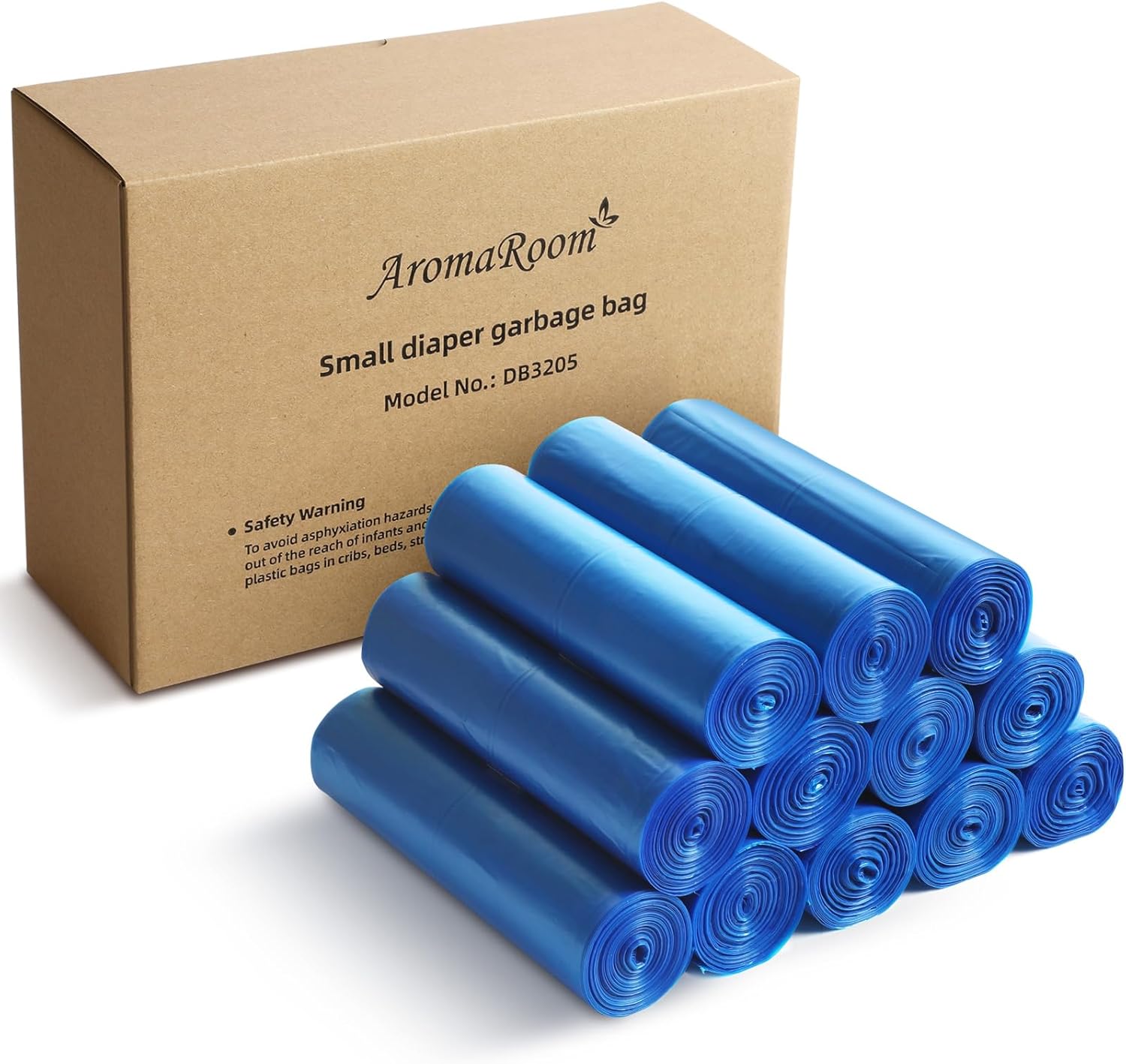 Aroma Room Diaper Pail Refills bag, Leak & Odors Proof Diaper Trash Bags for Newborn Diapers, 540 Count, 12 Rolls (Standrad Size 6.7"x10.8")