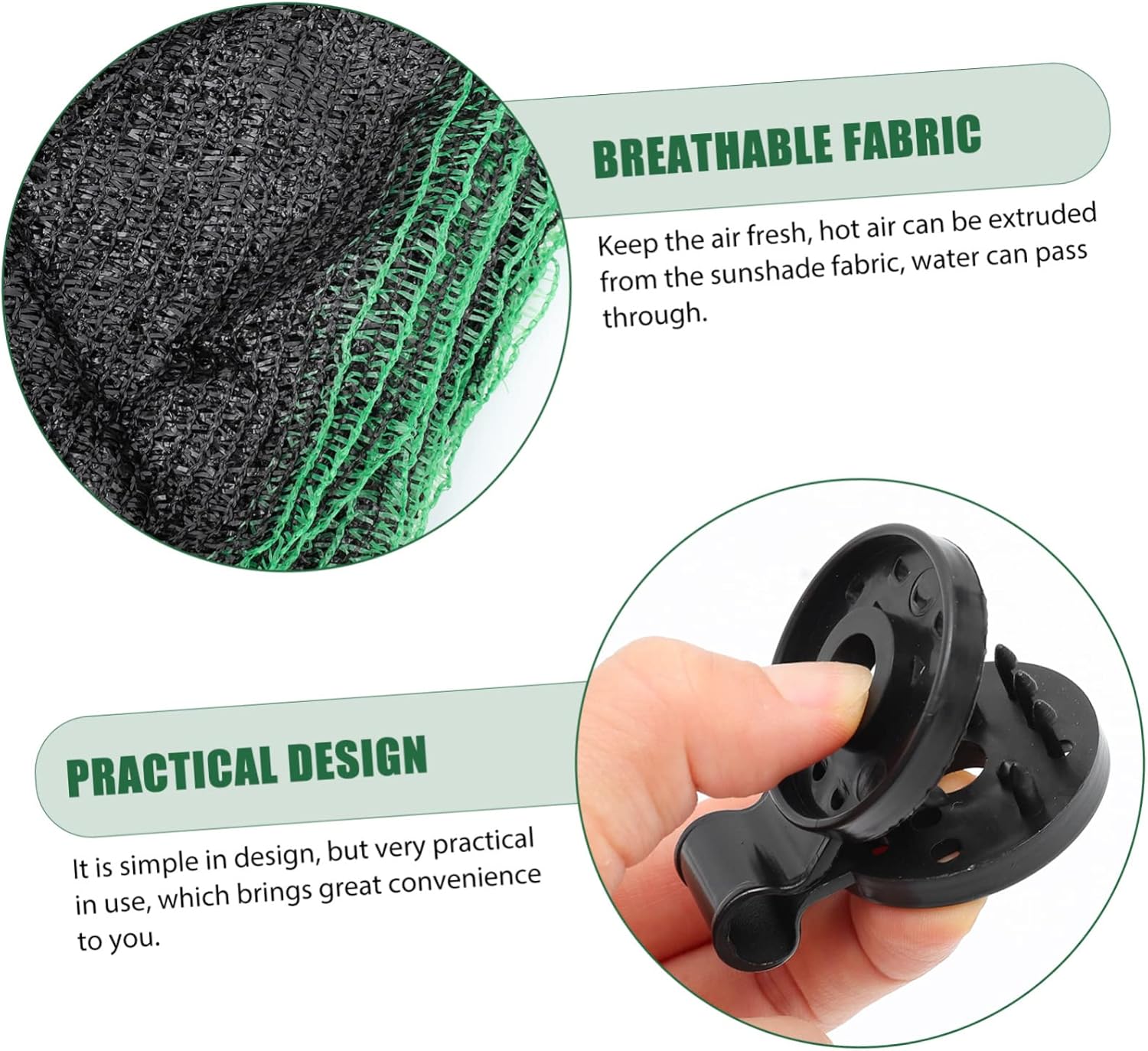 Yardwe 2sets Outdoor Tarps Sunshade Canopy Coverage Safe Material for Garden Orchard Farm