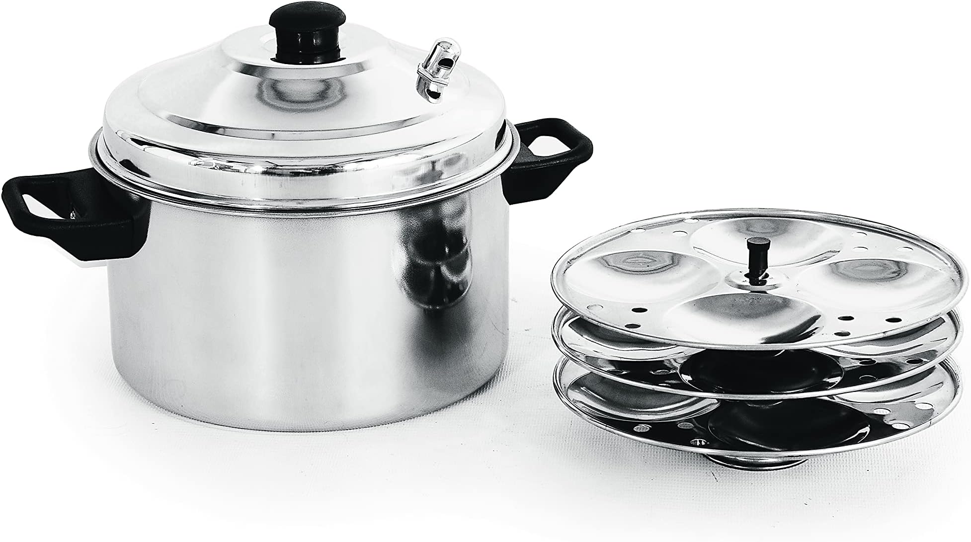 MAHAVIR Stainless Steel Induction Idli Maker -12 Pieces