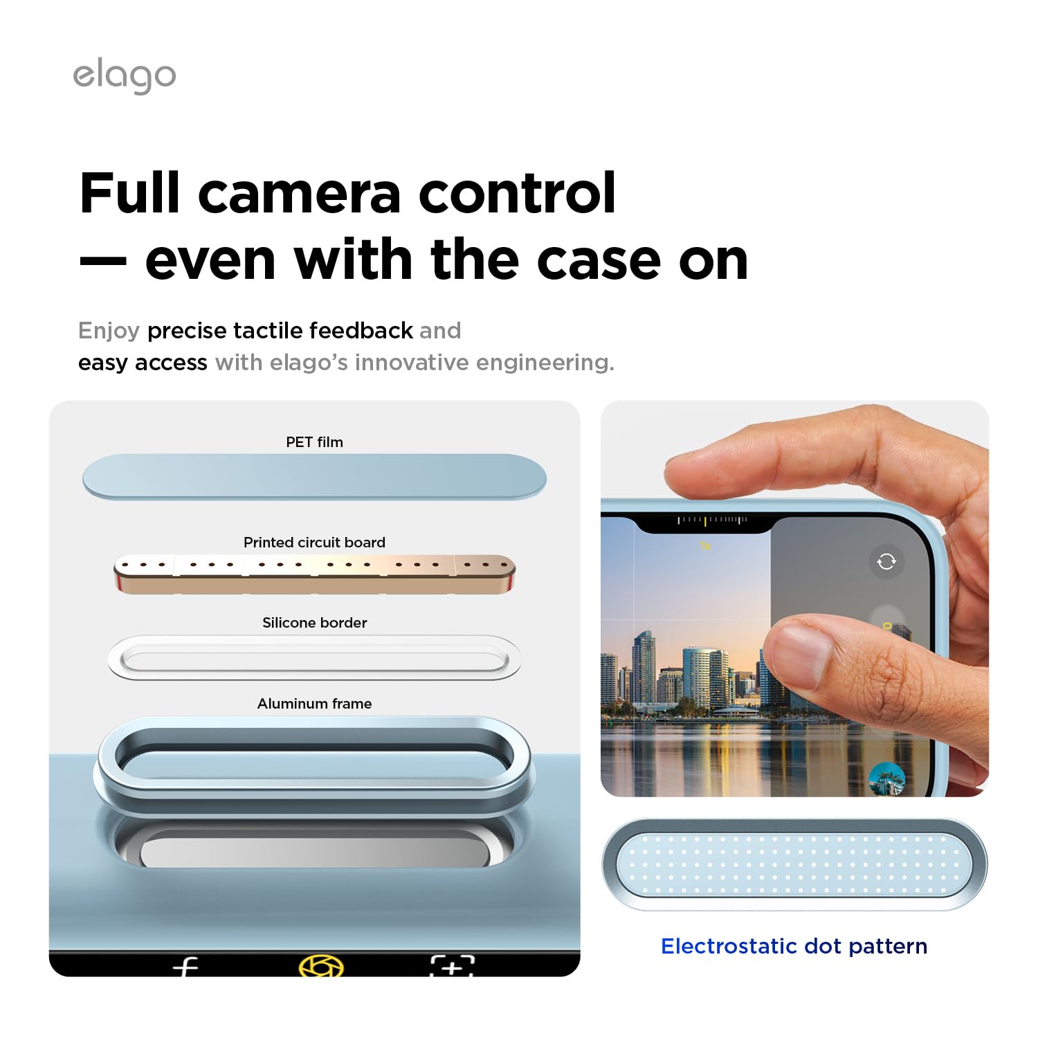 elago Cover Magnetica in Silicone Liquido per iPhone 17 Pro Max (6,9") – Compatibile con MagSafe, Antiurto, Sottile, Finitura Soft-Touch (Blu Cielo)