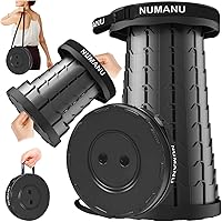 Vista 13 de NUMANU 2PK 2025 Taburete plegable mejorado, máximo 620 libras 2.5-18 pulgadas de alto, taburete plegable portátil ajustable para adultos, asiento