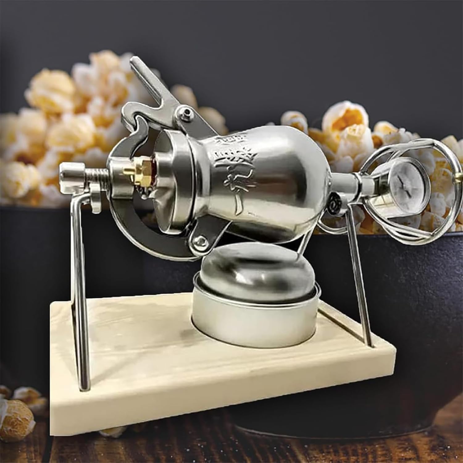 High Pressure Popcorn Machine, Mini Stainless Steel