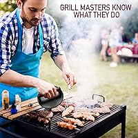 Vista 7 de Prensa de tocino de hierro fundido de 7 pulgadas, redonda y rectangular, prensa de hierro fundido de 8 x 4 pulgadas, prensa de carne para tocino