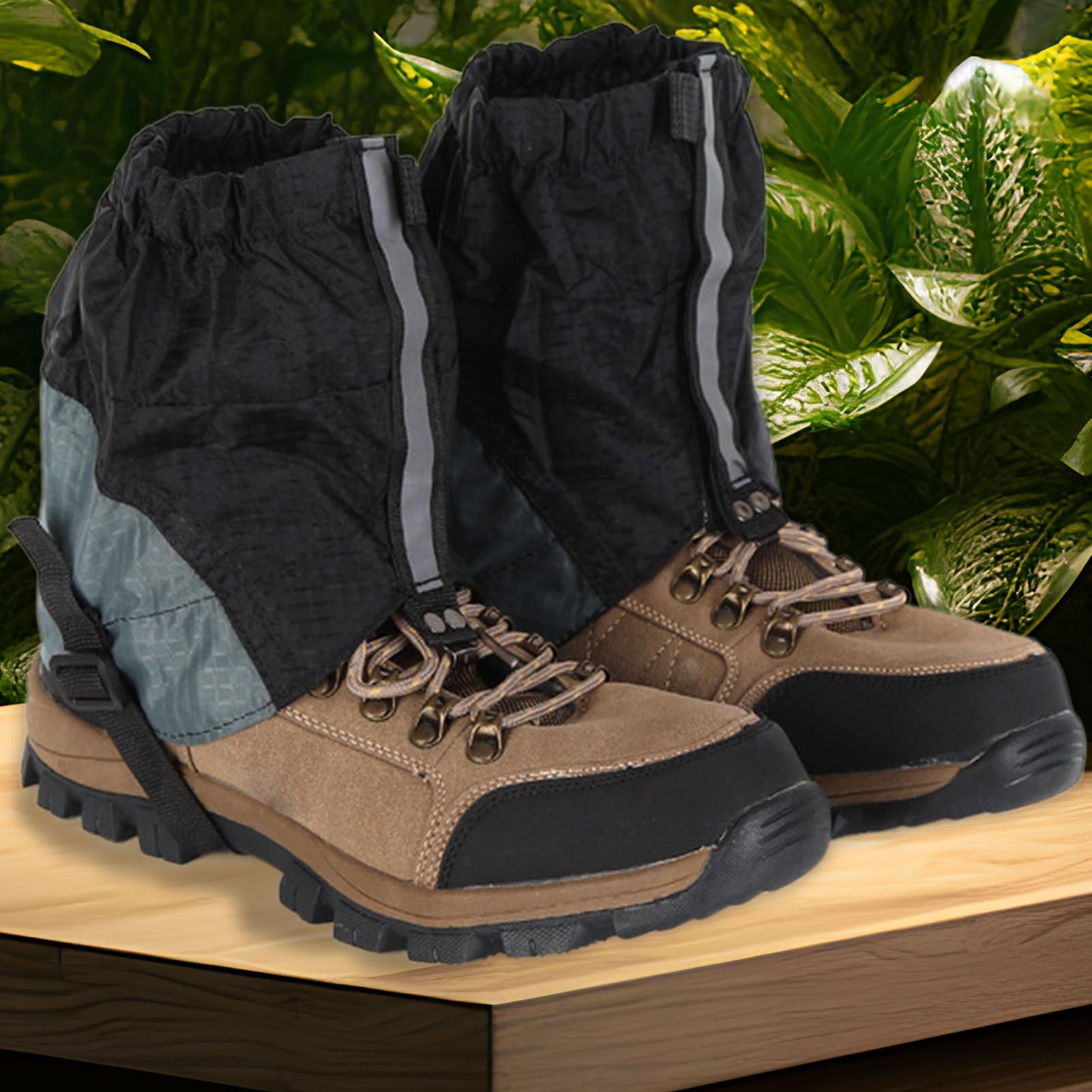 Polainas para Senderismo - Cubrezapatos para Raquetas de Nieve Transpirable Ajustable para Trekking