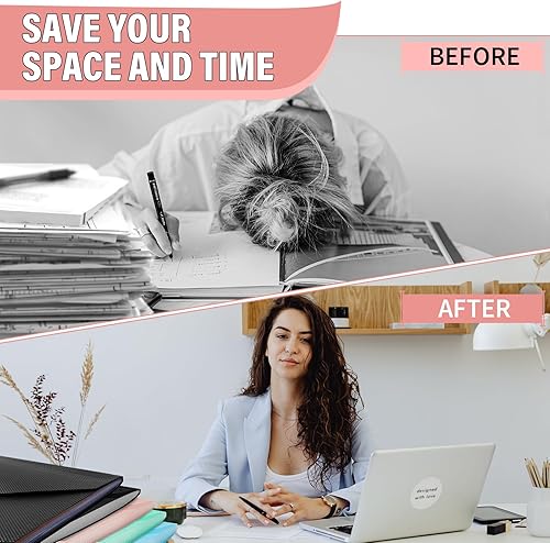 Miniatura 5 de Carpeta de archivos expansible, organizador de archivos de acordeón de 7 bolsillos, tamaño carta A4, organizador de recibos de documentos, carpeta