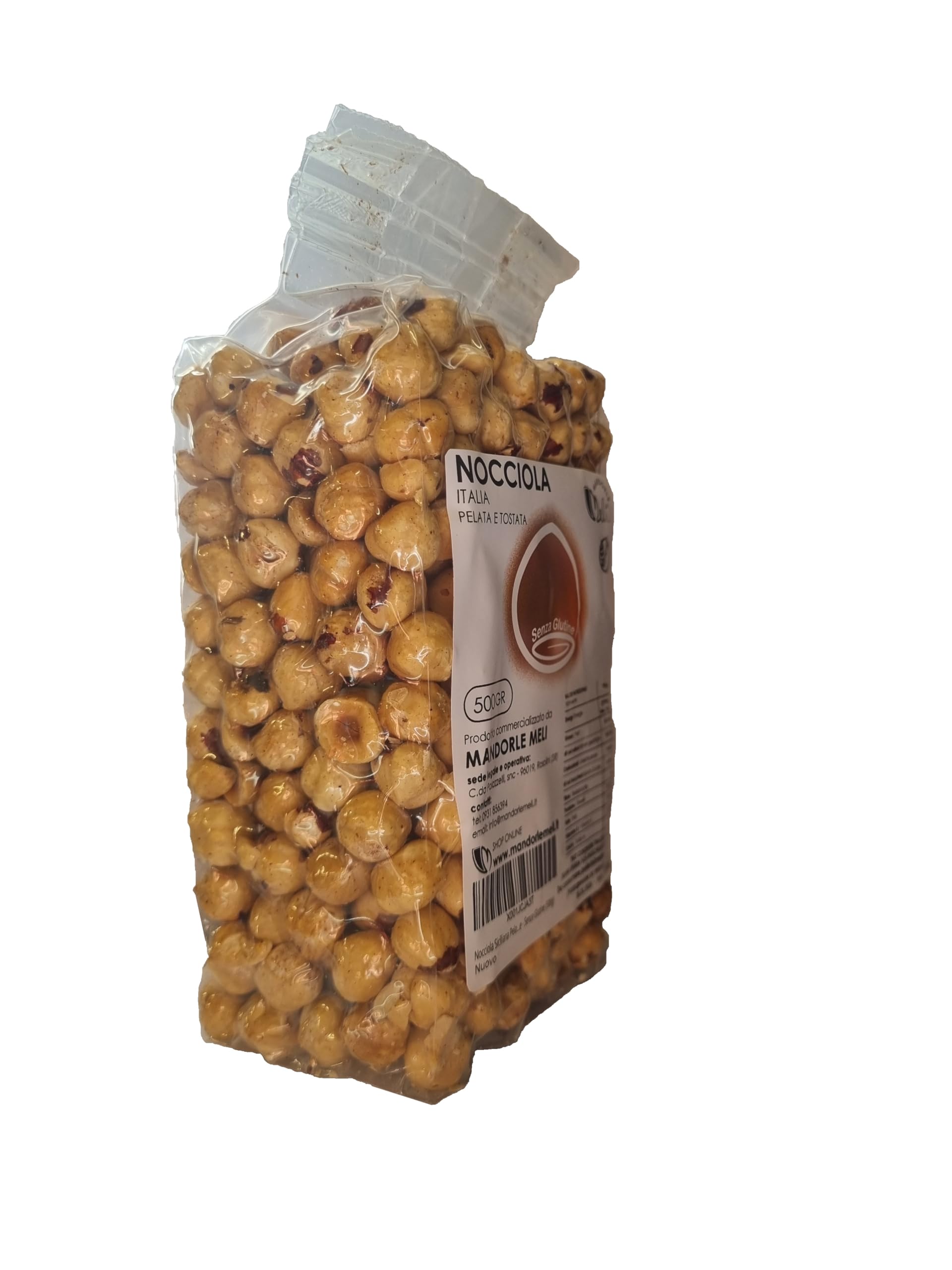 Nocciola Pelata e Tostata - Frutta Secca Fonte di Vitamine e Fibre - Senza Glutine (500g)