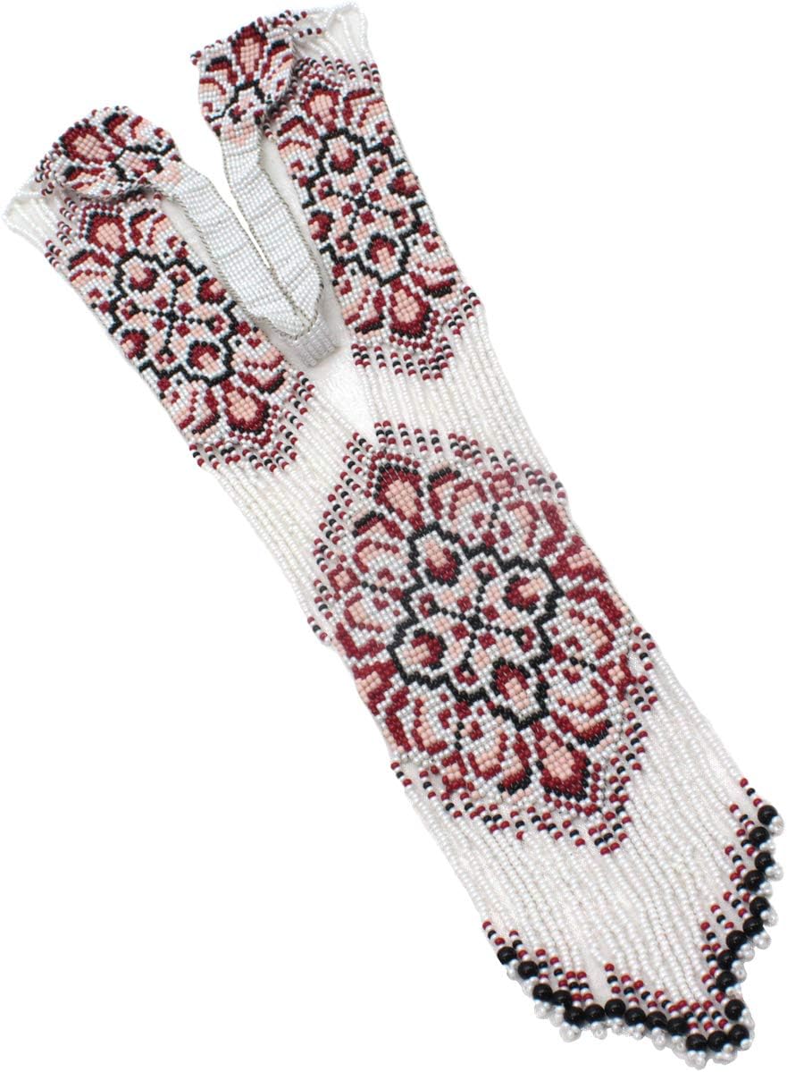 Handmade Beaded Choker Necklace Sead Beads Native American Style Victorian Necklace for Women