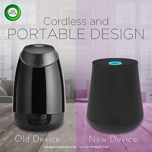 Miniatura 3 de Air Wick Kit de inicio de niebla esencial (difusor + recarga), manzana canela, aroma de otoño, aerosol de otoño, difusor de aceites esenciales,
