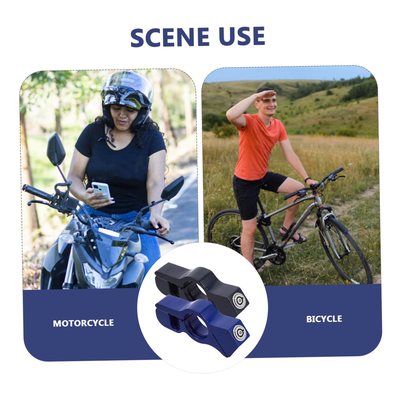 IMIKEYA 2 Piezas candados para Scooters eléctricos mechón de Motocicleta candado para Scooter eléctrico