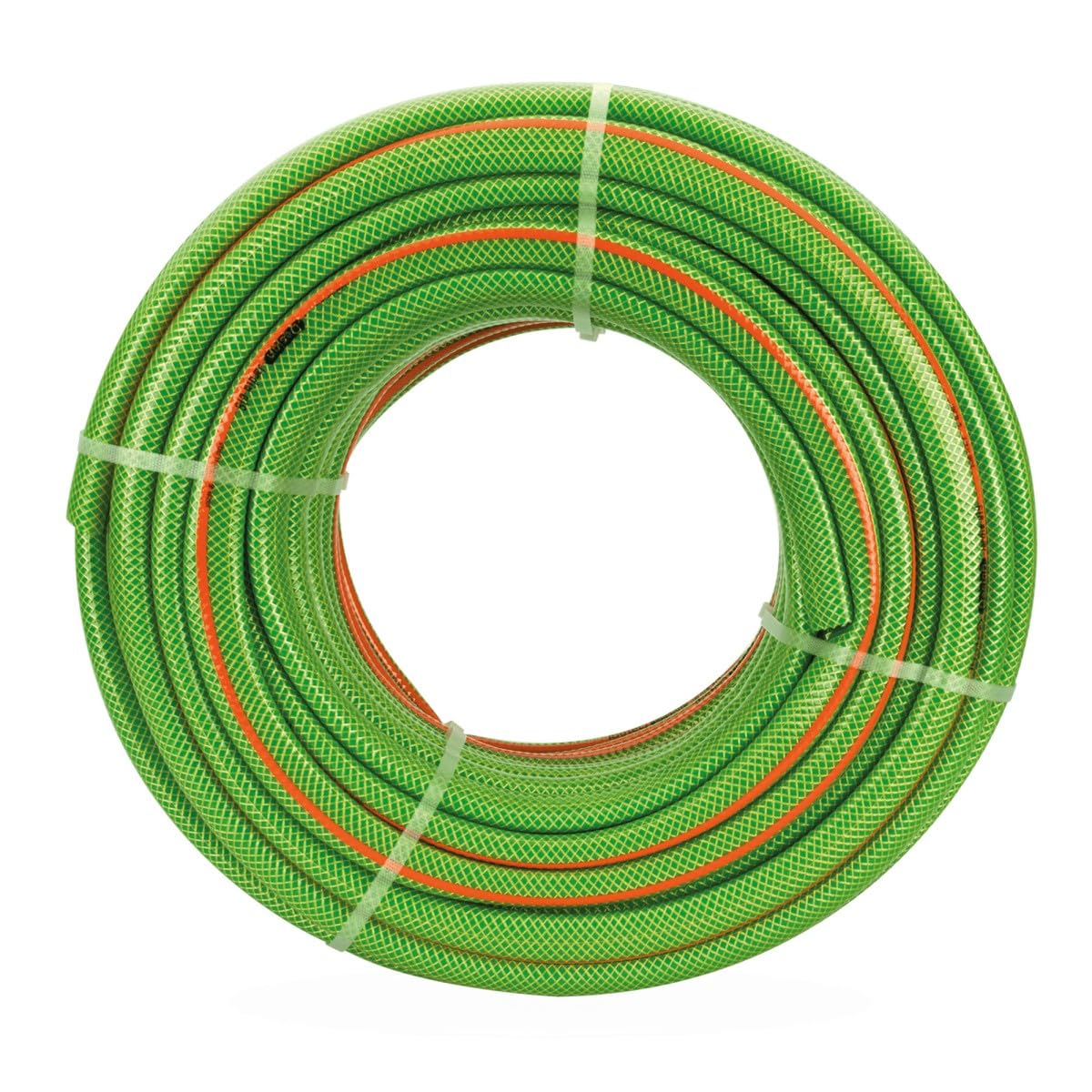VITO - Tubo da giardino 50 metri tri-strato, intrecciato diam 25 mm 1" morbido PVC rinforzato in poliestere, anti-UV - ideale giardino, orto, irrigazione intensiva