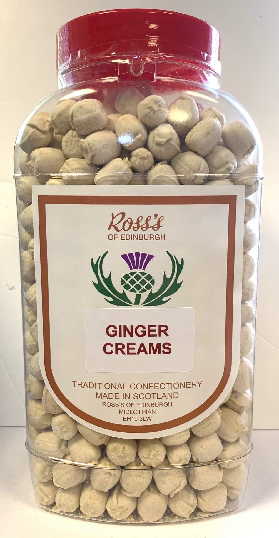 Ross's of Edinburgh Ginger Flavour Creams Jar 2.25 kg