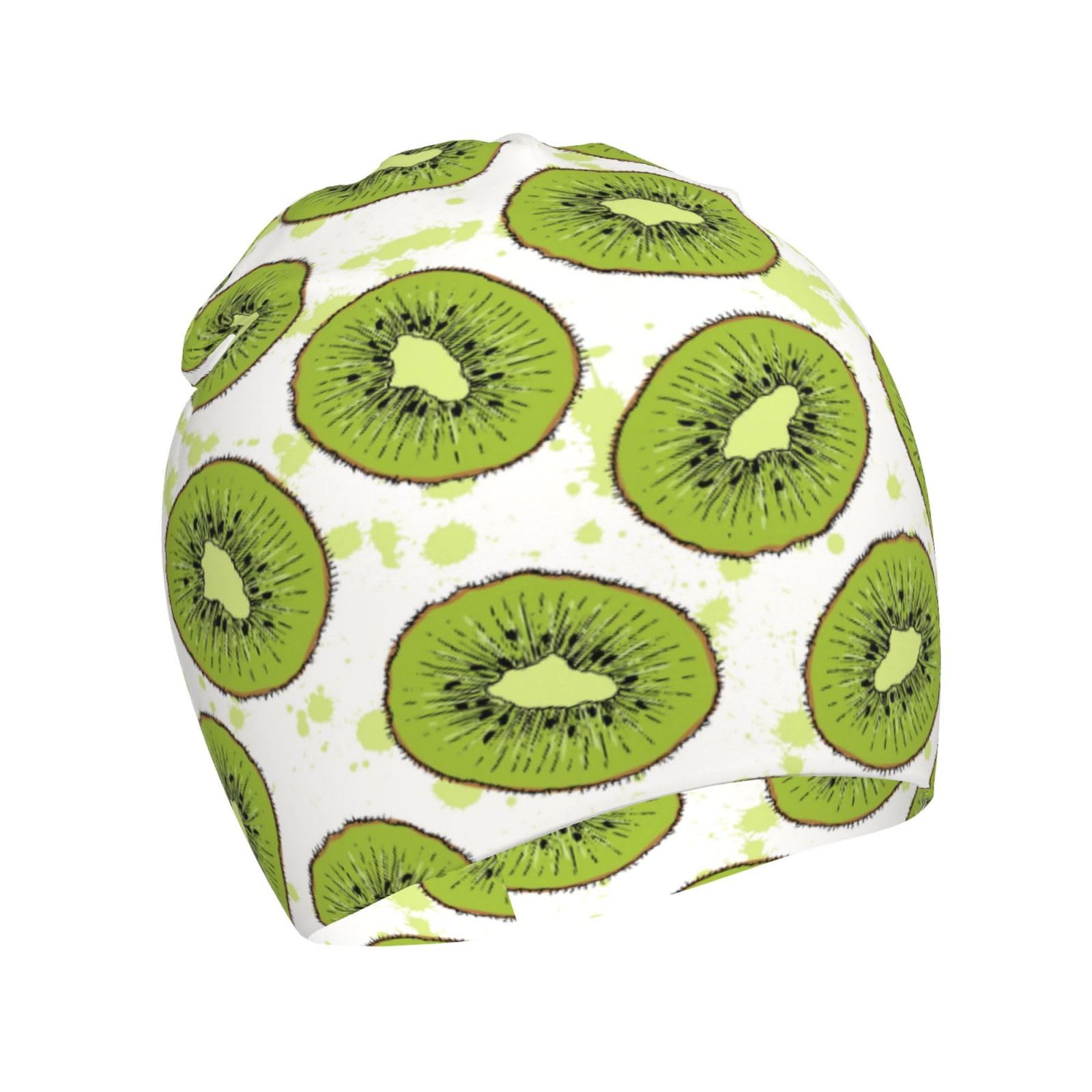 Rqzwdq Kiwi Fruit Pattern Kids Beanie Hats Warm Knit Beanie Cap Skull Caps Gifts Decor for Boys Girls White
