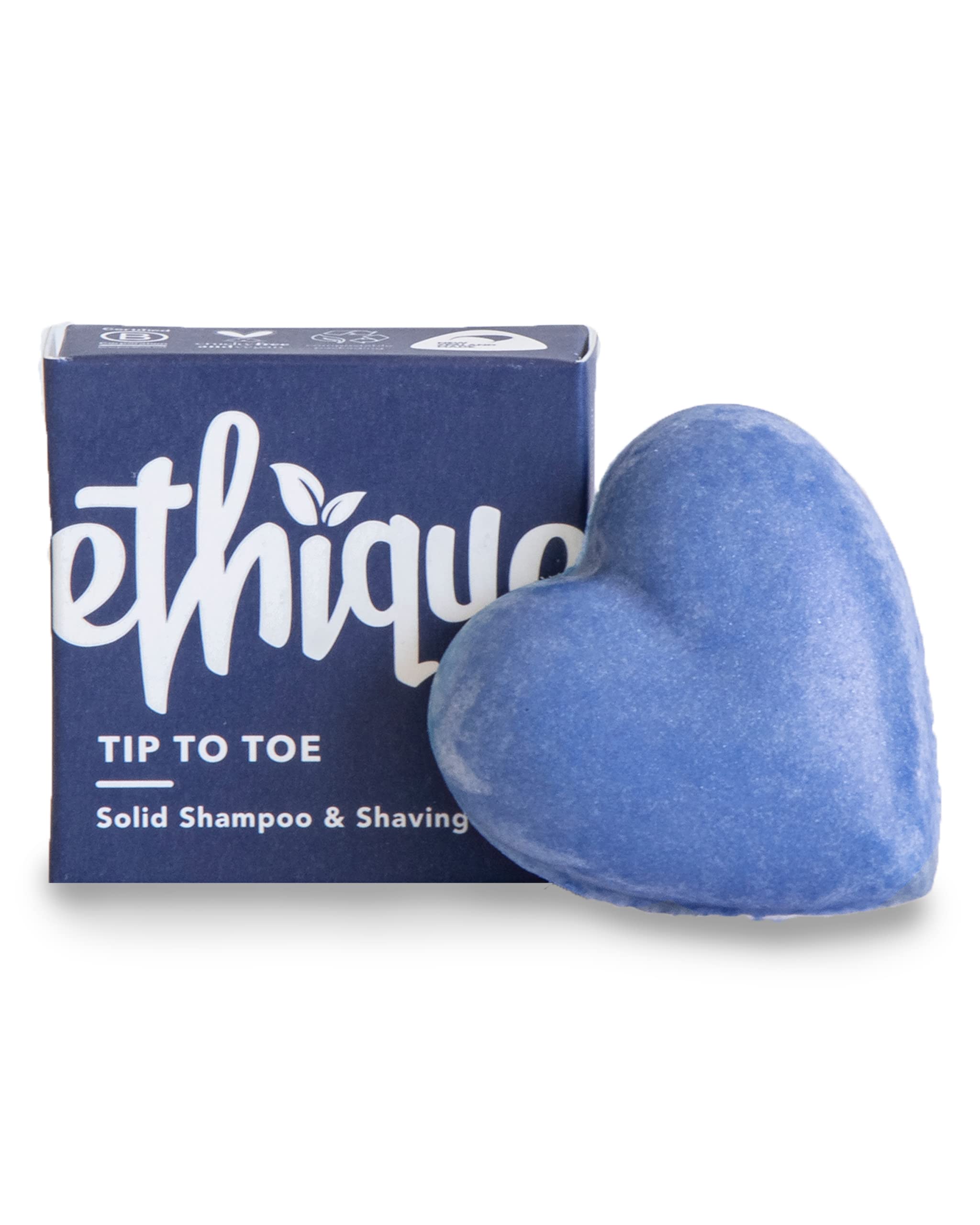 Ethique Tip-To-Toe Solid Hair Shampoo & Shaving Bar (15g/0.53oz, Pack of 1) Vegan, Compostable, Biodegradable, Plastic Free