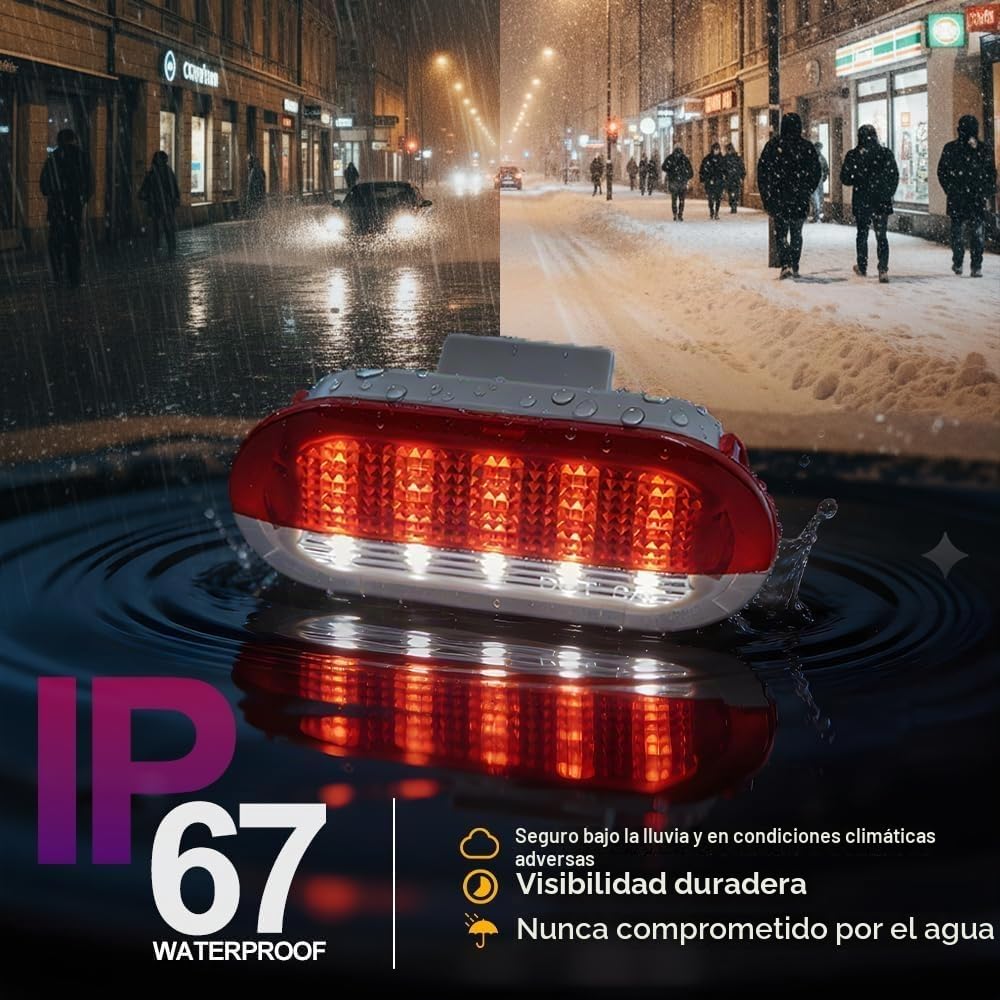 Luces de Cortesía LED para Puerta de V.W Golf MK3 MK4 Jetta Beetle Tou.ran Polo Vento Octavia Seat, Accesorios de Lámpara de Zona de Pasos Blanca/Roja de Seguridad, 2 Piezas