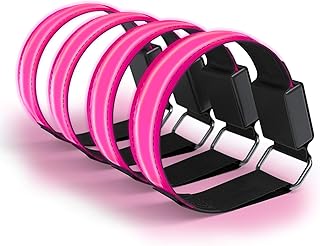 EAZY CASE 4 x LED Armband - Klettarmband mit 3 verschiedenen Modi, Leuchtarmband zur besseren Sichtbarkeit beim Joggen, Radfahren, Reflektor ideal für Kinder und Aktivitäten in der Dunkelheit