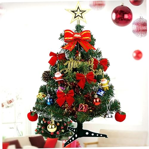 Miniatura 8 de ABOOFAN 2 piezas de regalo de Navidad para niños, árbol de Navidad con adornos, modelo de árbol de Navidad, árbol de Navidad, árbol de Navidad,