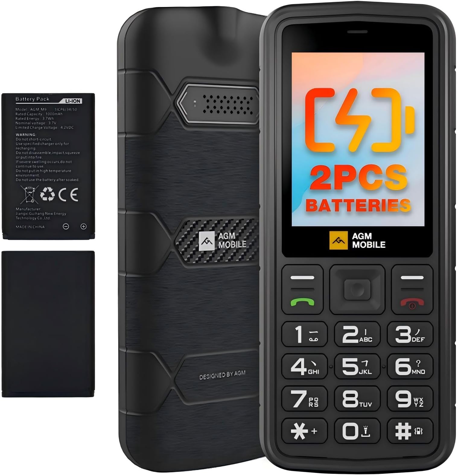 AGM M9 2G Telephone Portable Pas Cher avec Grandes Touches Senior — free download