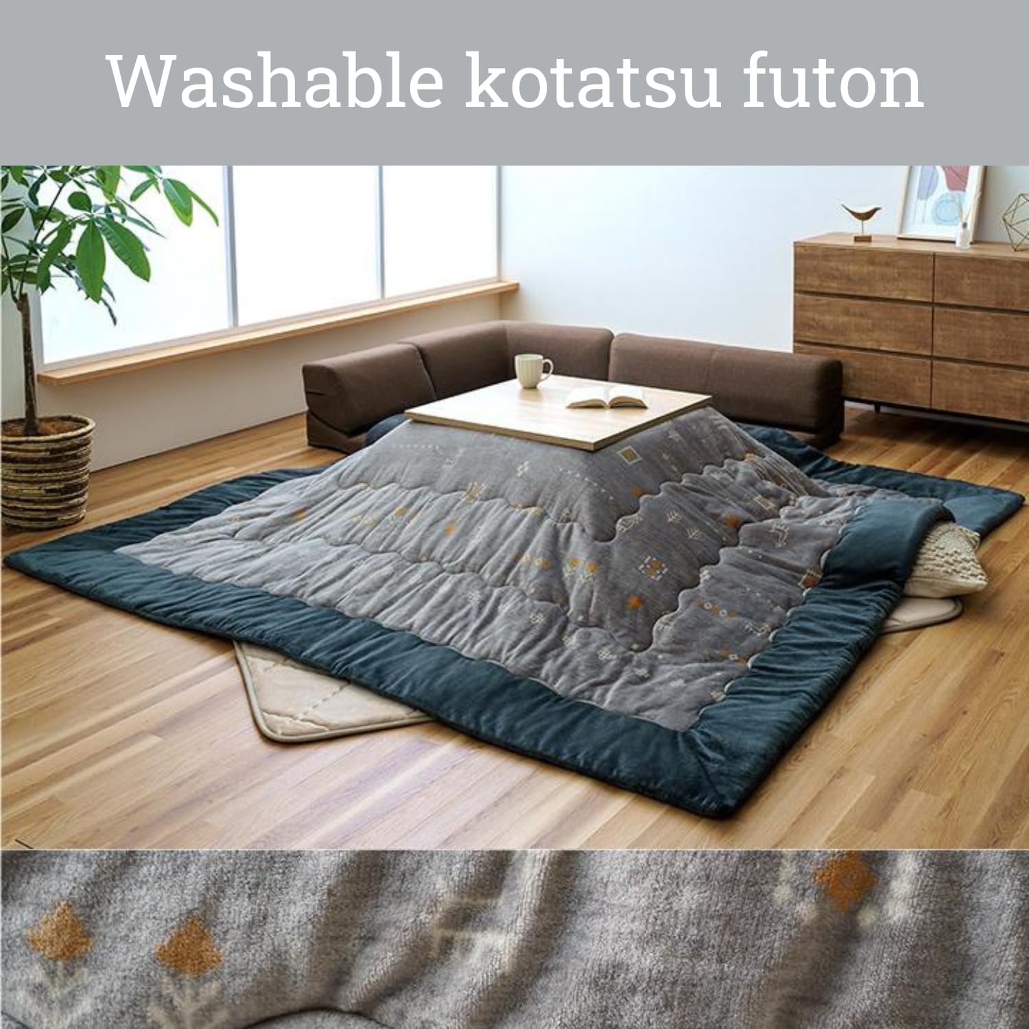 Amazon.com: BJDesign Washable Kotatsu Futon Casual Checkered