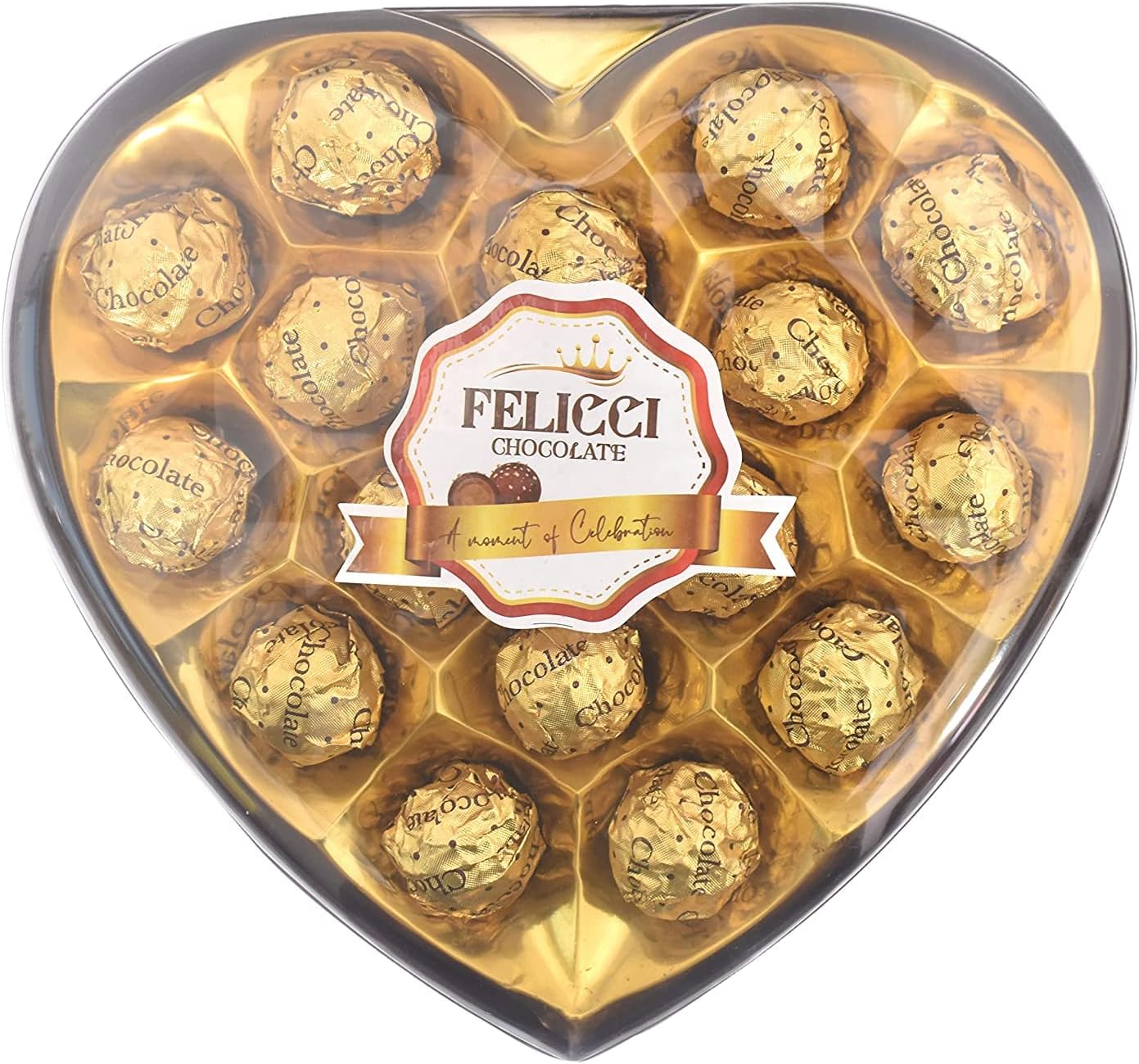 FELICCI Chocolate (T16 H) A Moment Of Celebration | Happy Birthday Gift Pack, Anniversary Gift & Chocolates Gift Box For New Year - 340 Gm
