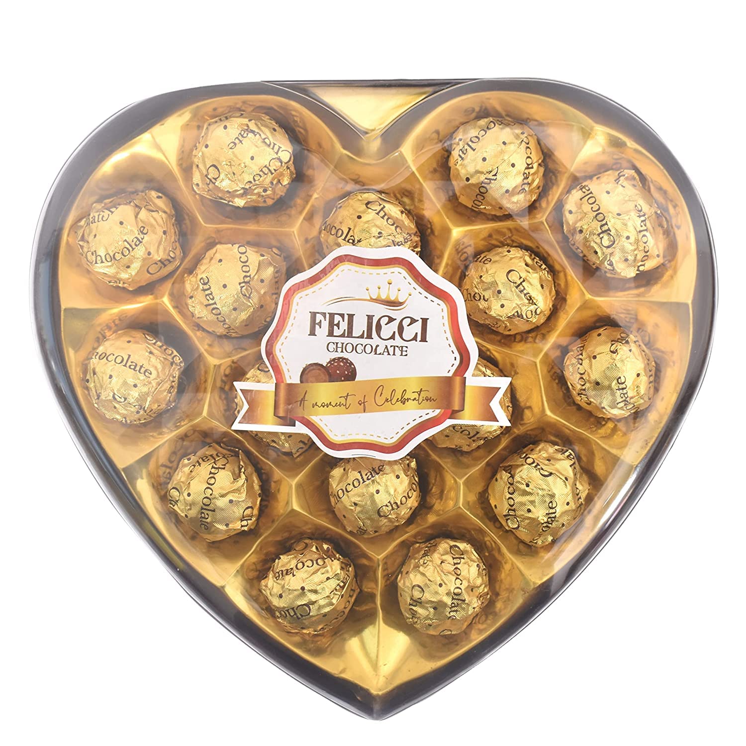 FELICCI Chocolate (T16 H) A Moment Of Celebration | Happy Birthday Gift Pack, Anniversary Gift & Chocolates Gift Box For New Year - 340 Gm
