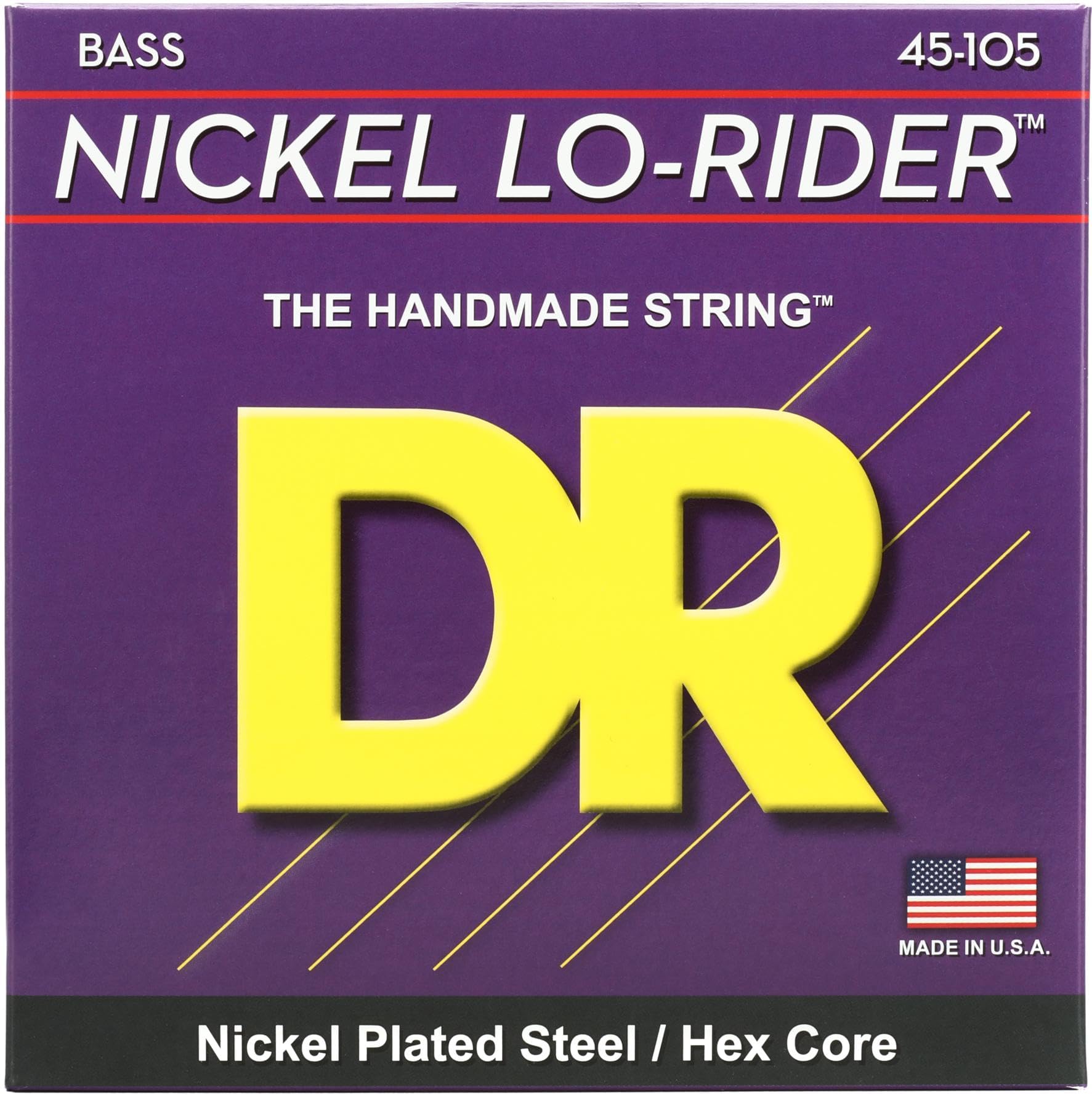 NMH-45 NICKEL LO-RIDER™ - Nickel Plated Bass Strings: Medium 45-105, Silver