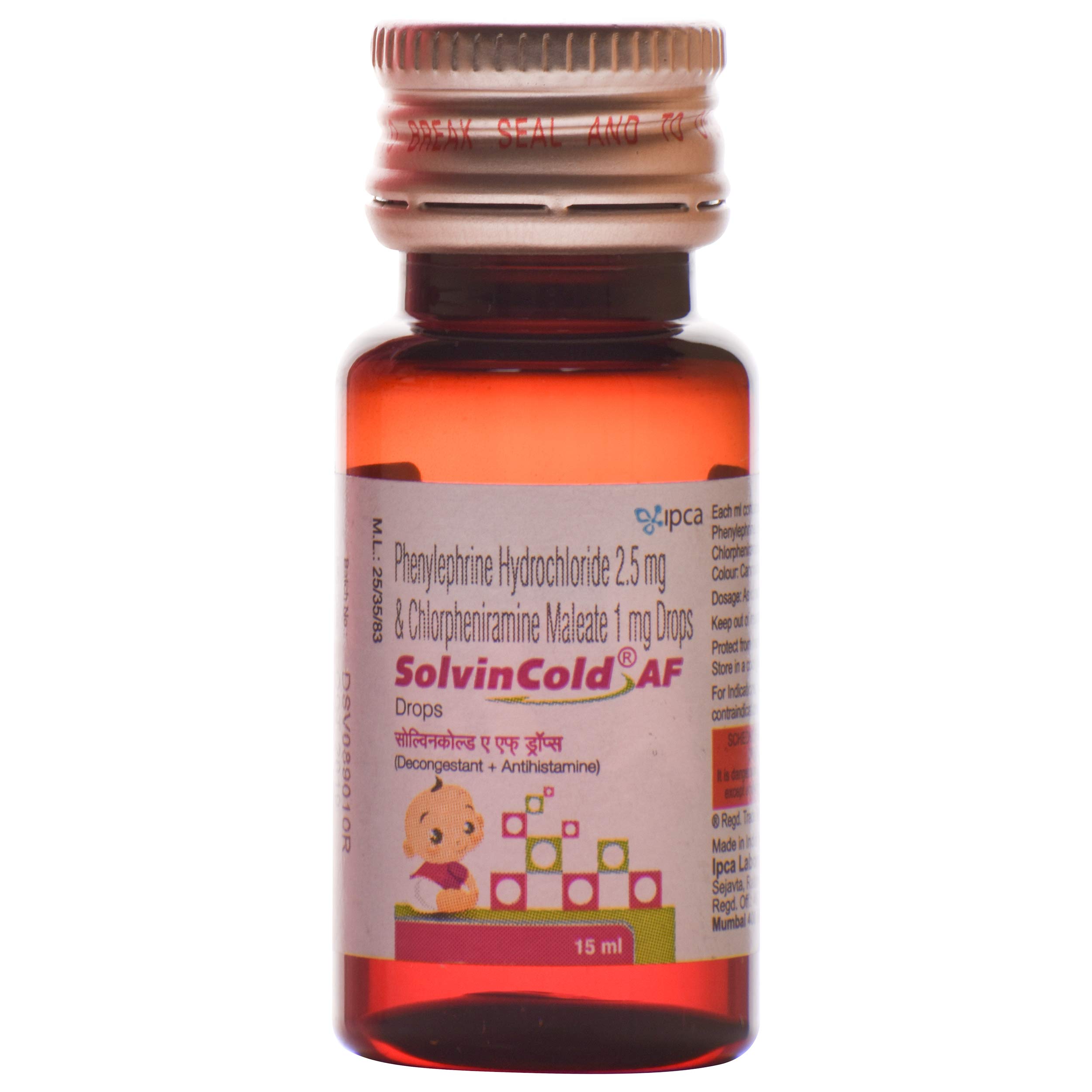 Solvin Cold AF - Bottle of 15 ml Drops