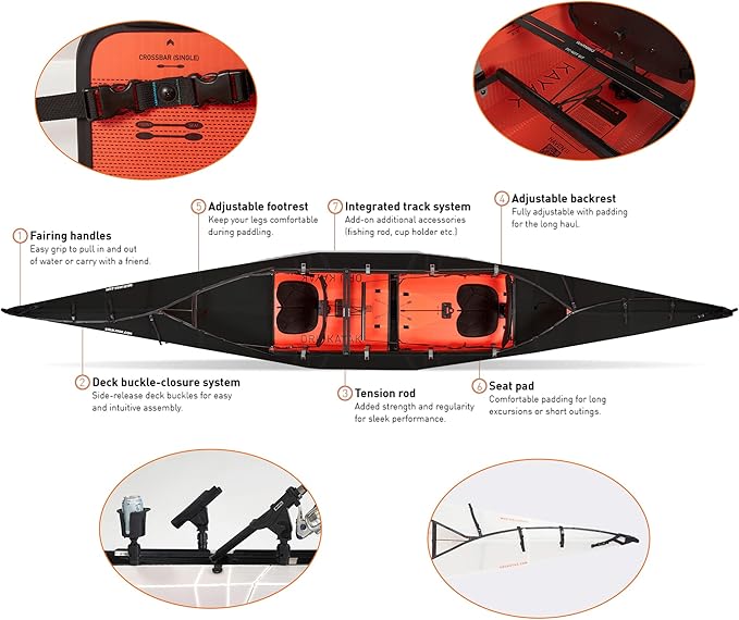 Oru Kayak Haven TT Plegable para 1 o 2 Personas Estable Duradero Ligero miniatura 4