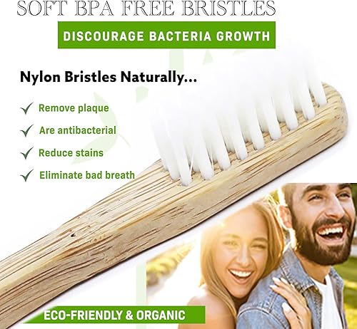 Miniatura 4 de Cepillo de dientes de bambú reemplazable, mango de aluminio, cerdas suaves (cerdas blancas de aluminio)