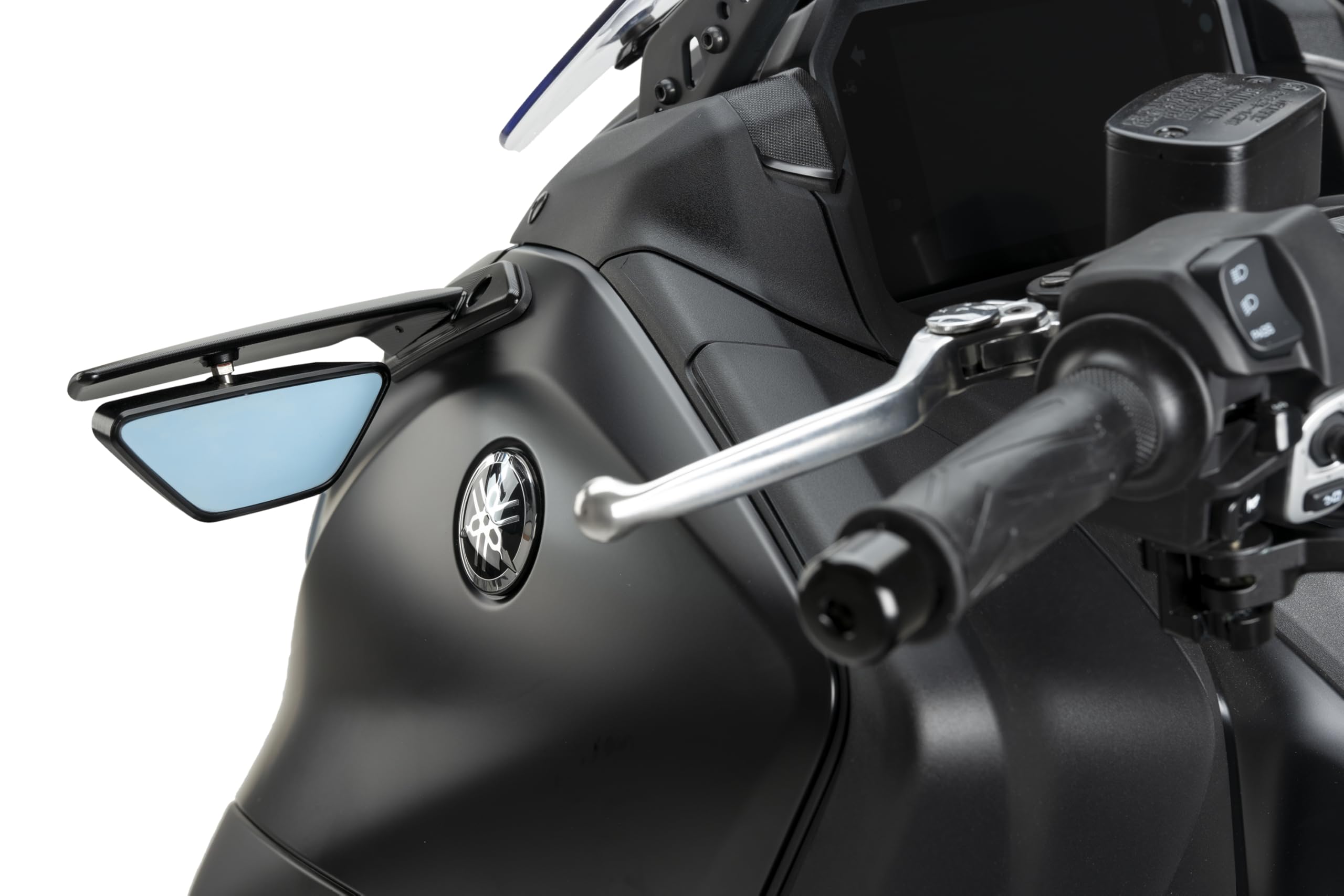 Puig 22017N Left Aileron Mirror - Aerodynamic Design, Stability, and Customization, Black