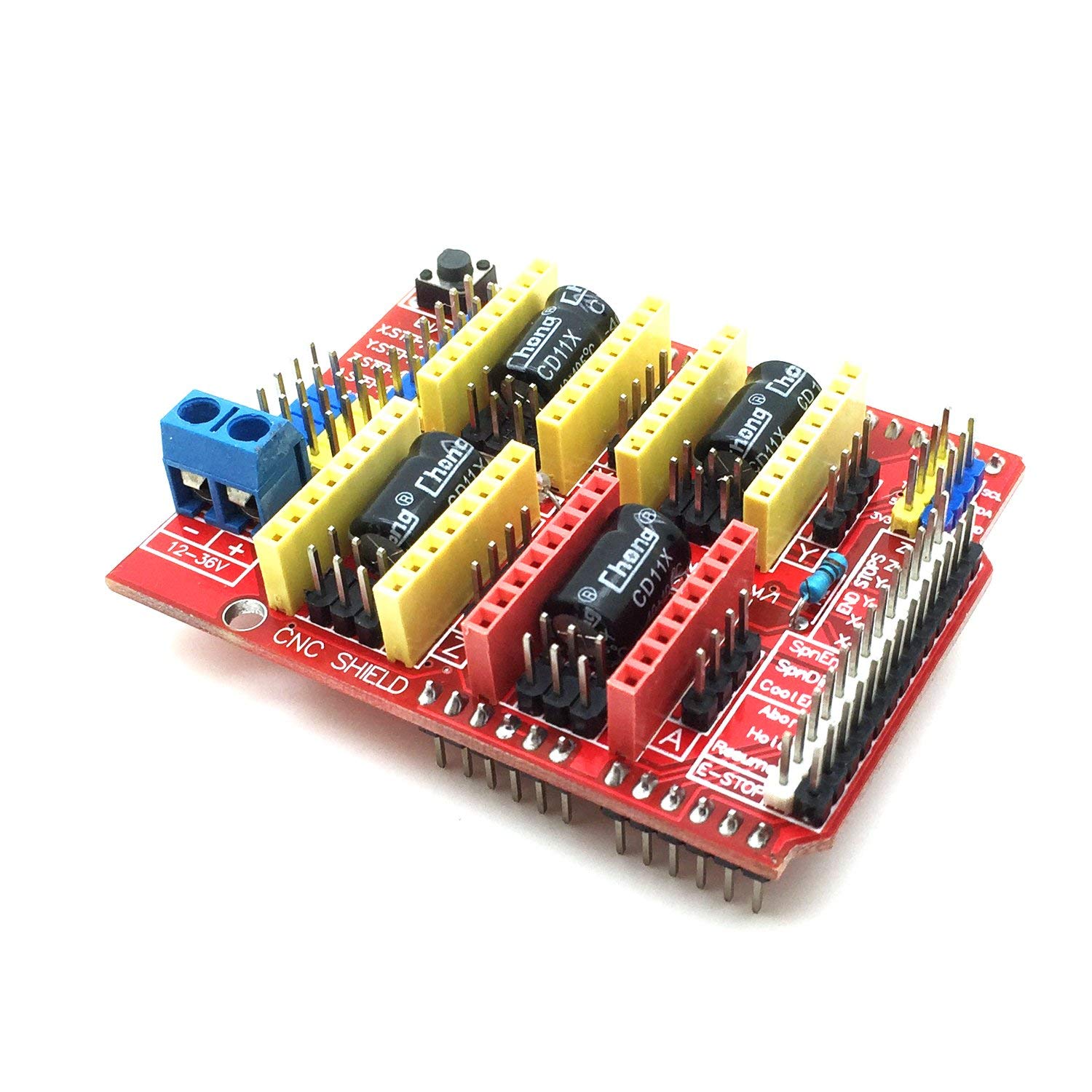 CNC V3.0 espansioni scudo (A4988 DRV8825) per macchine per incisioni, stampanti 3D compatibili con Arduino Uno.