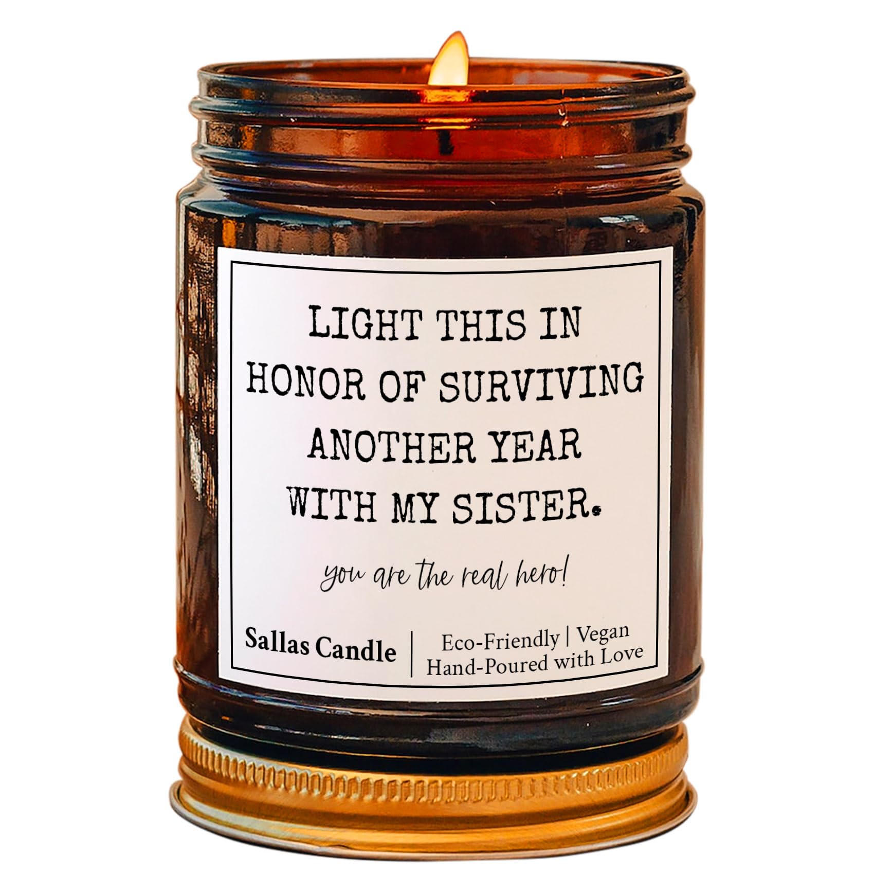 Brother in Law Gifts, Funny Gift for Brother in Law, Gift for Brother in Law from Sister in Law, Christmas Gift for Brother in Law, Gag Gift, 4Oz 9Oz Amber Candle 9 Scents