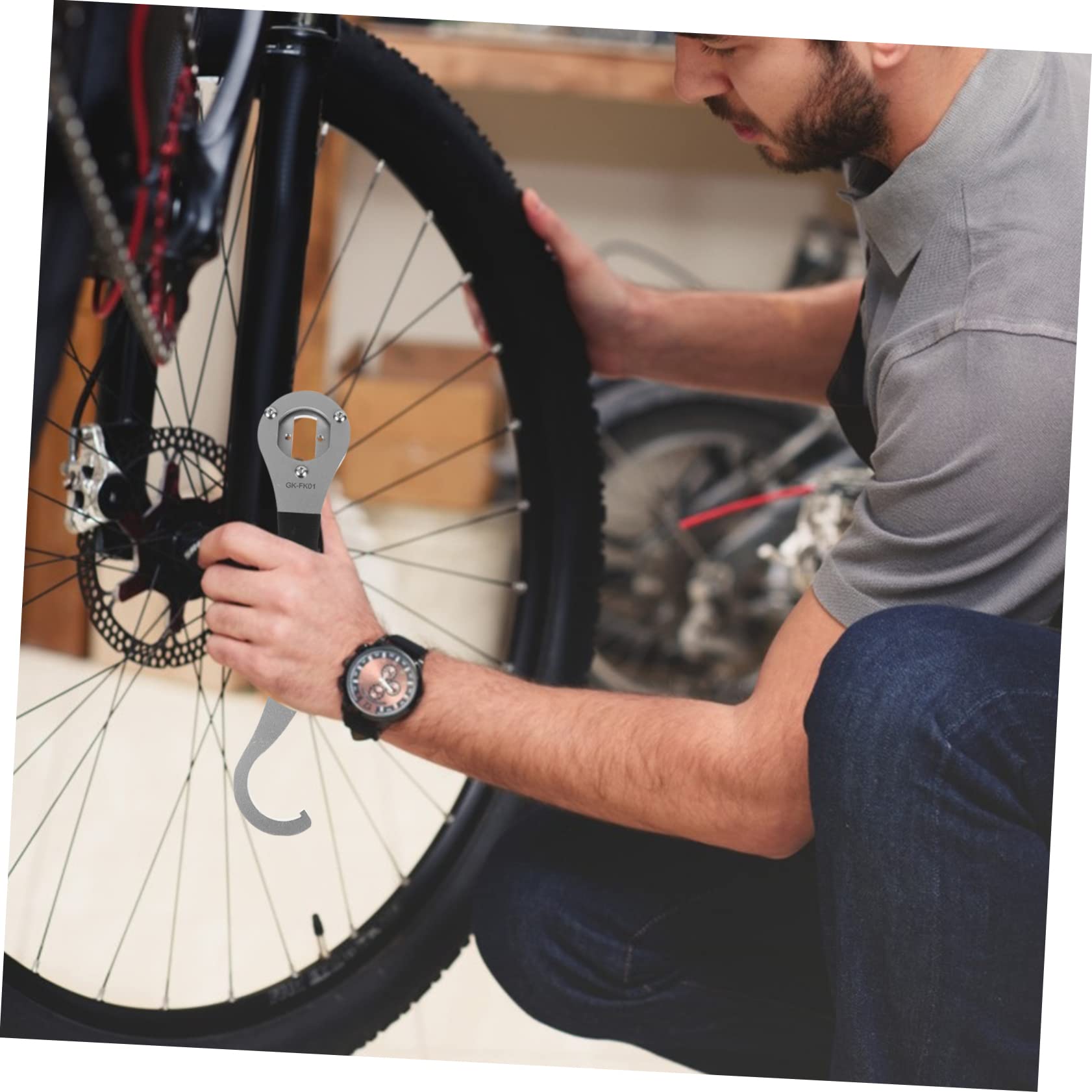 ibasenice Chiave per della Bicicletta in per Gancio Posteriore Rimozione e Riparazione