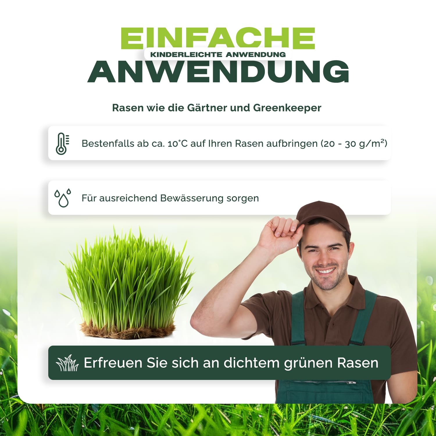 Fepro® N26 Rasendünger Power-Boost 25 kg | Profi-Stickstoffdünger mit Schwefel (26-0-0+13) | Turbo-Wachstum für sattgrünen Rasen & starke Pflanzen | Ammonsulfatsalpeter für Rasen, Obst & Gemüse