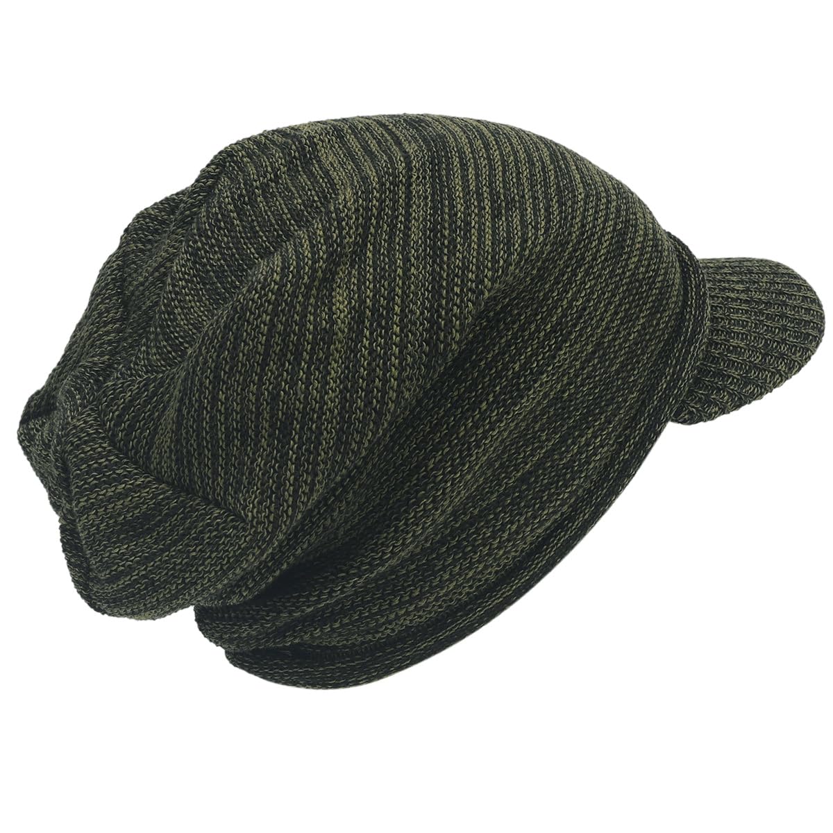 FORBUSITE Men Knit Beanie Visor Cap for Winter Women Thick Beanie with A Brim