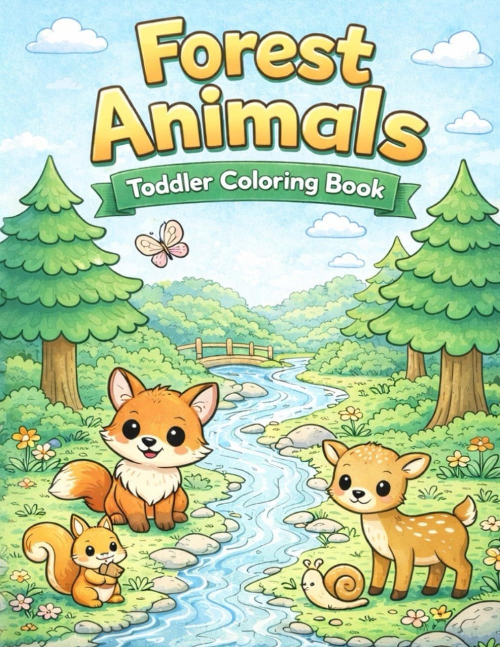 Forest Animals: Toddler Coloring Book (The Little Hands Coloring Series)